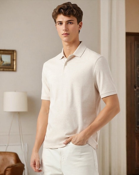 Buy Ecru Tshirts for Men by Marks Spencer Online Ajio