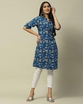 rangriti Women Floral Print Straight Kurta-picture-21