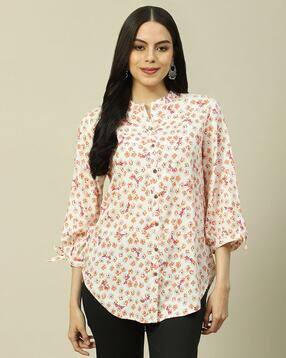 rangriti Women Floral Print High-Low Tunic-picture-53
