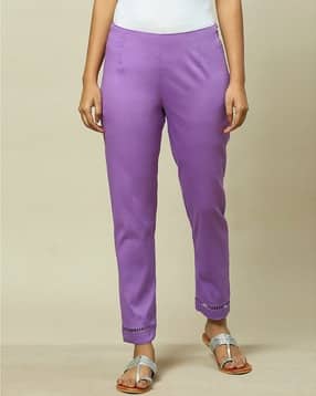 Women Slim Fit Pleated Pants-image-34