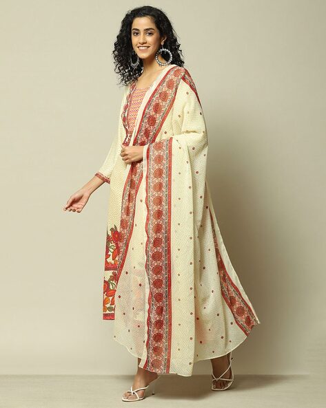 Women Micro Print Dupatta Price in India