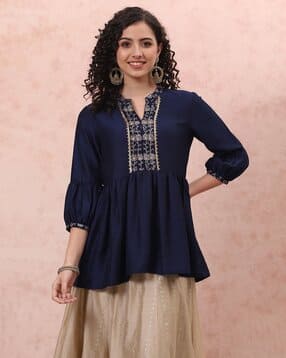rangriti Women Embroidered Relaxed Fit Top-picture-51