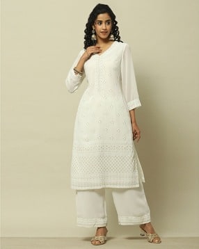 rangriti Women Embroidered Straight Kurta-picture-48