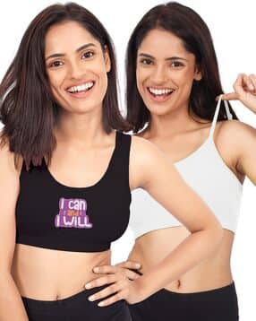 dchica Pack of 2 Printed Non-Padded Sports Bra-picture-23
