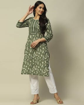 rangriti Women Floral Print Straight Kurta-picture-30