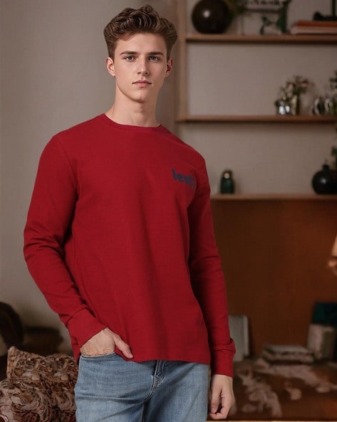 Men Regular Fit Crew-Neck T-Shirt