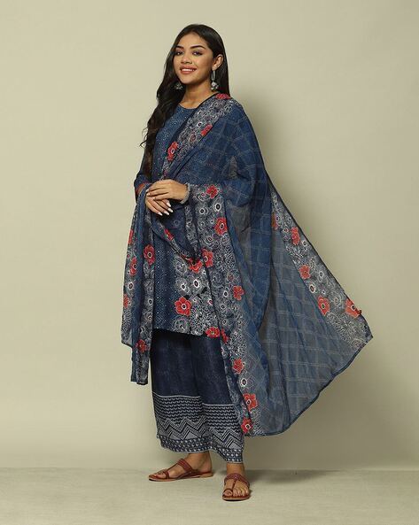 Women Floral Print Dupatta Price in India