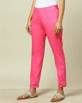 rangriti Women Slim Fit Pleated Pants-picture-16