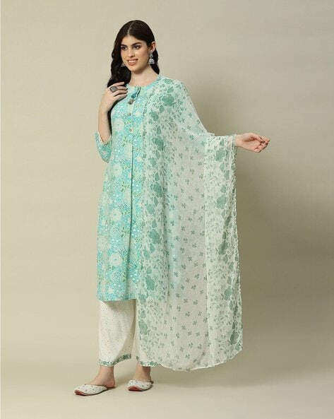 Women Floral Print Dupatta Price in India