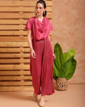 freehand Women Cowl-Neck Drop-Shoulder Jumpsuit-picture-53
