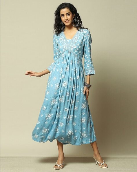 Buy Blue Dresses Gowns for Women by Rangriti Online Ajio