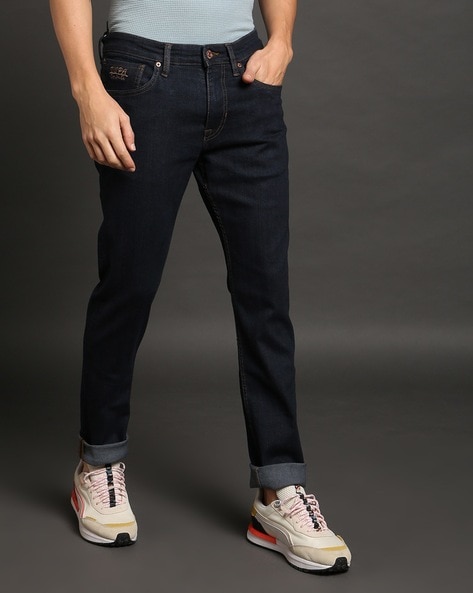 Men Brandon Lightly Washed Slim Tapered Fit Jeans