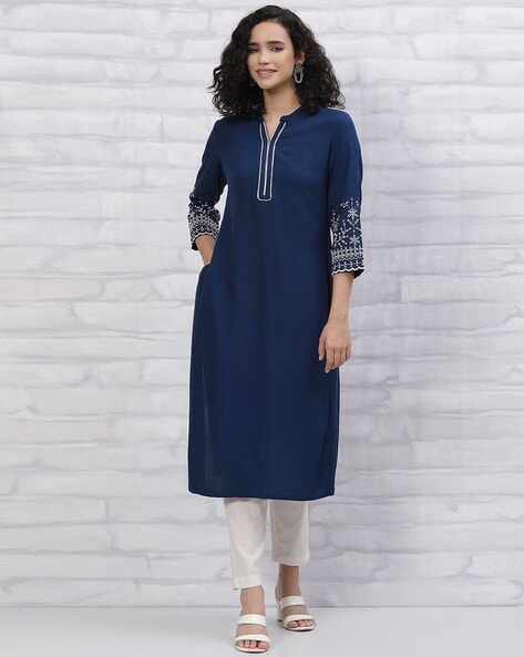 Buy Blue Kurtas for Women by Rangriti Online Ajio