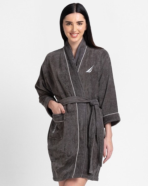 Ultra Soft Quick-Dry Bath Robe with Tie-Up Belt