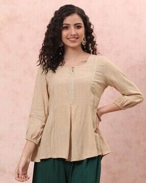 rangriti Women Embroidered Relaxed Fit Top-picture-12