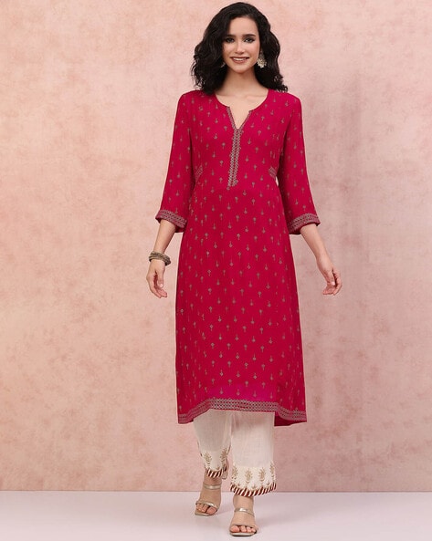 Buy Pink Kurtas Kurtis for Women by Rangriti Online Ajio