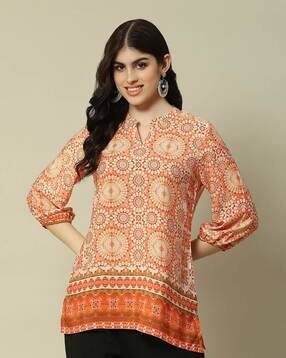 rangriti Women Floral Print Regular Fit Tunic-picture-11