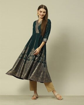 Women Floral Print Fit & Flare Dress-image-27