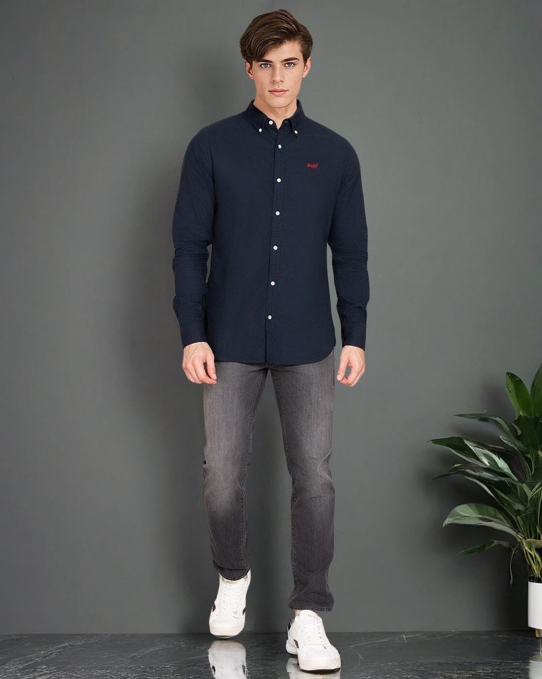 Buy Navy Shirts for Men by SUPERDRY Online | Ajio.com