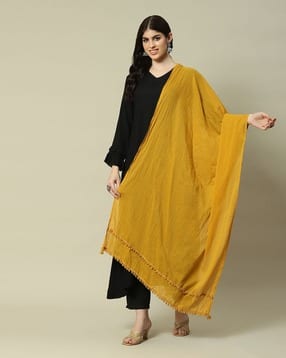 rangriti Women Cotton Dupatta with Tassels-picture-42