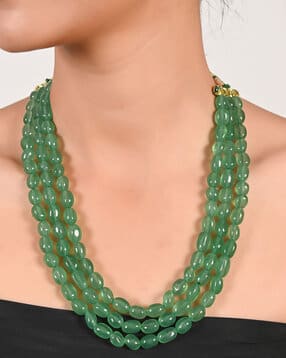 ratnavali jewels Women Beaded Layered Necklace-picture-13