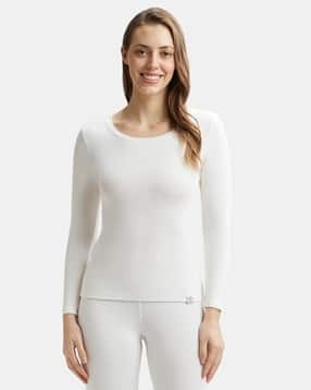 2540 Soft Touch Microfiber Elastane Stretch Fleece Fabric Full Sleeve Thermal Top with Stay Warm Technology