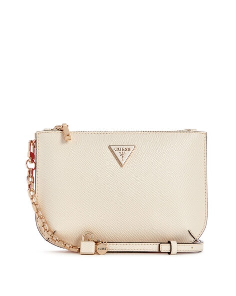 Guess white sling bag best sale