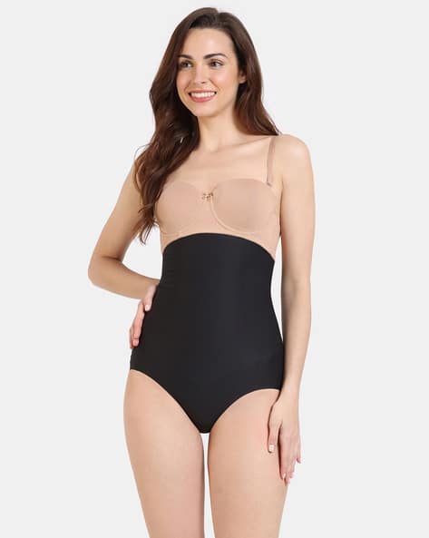 Zivame Black Shapewear Bodysuit Buy Zivame High Compression No Leg