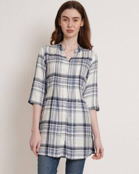 hive 91 Checked Tunic with Tie-Up-picture-52