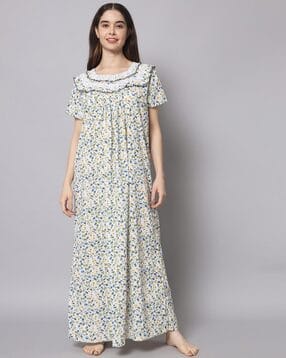 sephani Floral Print Round-Neck Nightie-picture-44