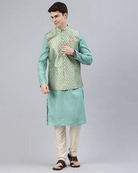 manthan Men Regular Fit Nehru Jacket-picture-46