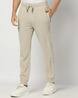 Beige Regular fit Men's Track Pants by Being Human Clothing
