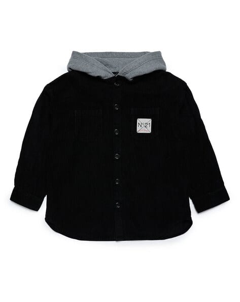 Buy Black Sweatshirts Hoodie for Boys by N21 Online