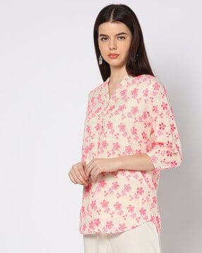 fusion Women Floral Print Regular Fit Top-picture-47