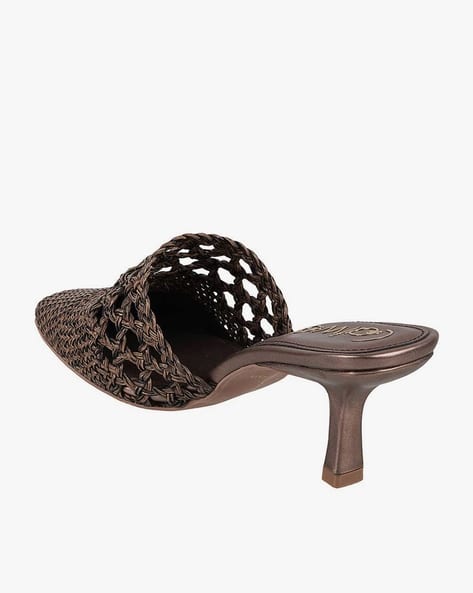 Heeled Sandals Brown Kitten Heel Shoes ZOE Tan Heels – COVET SHOES