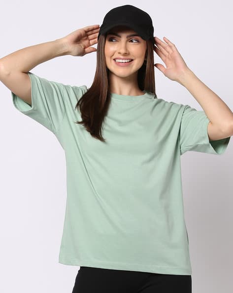 Women Aster Oversized Fit Crew-Neck T-Shirt