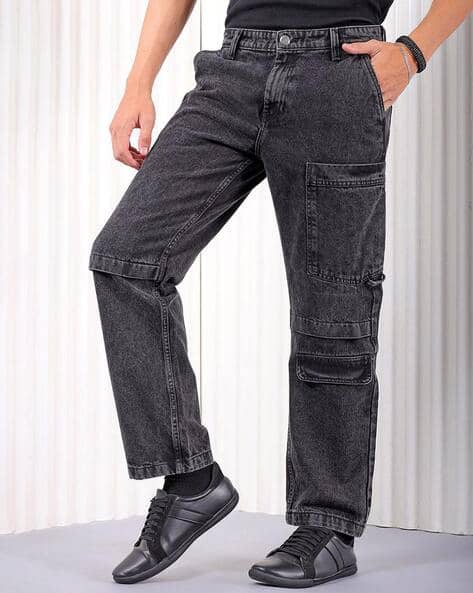 The Indian Garage Co Men Lightly Washed Vintage Straight Fit Jeans