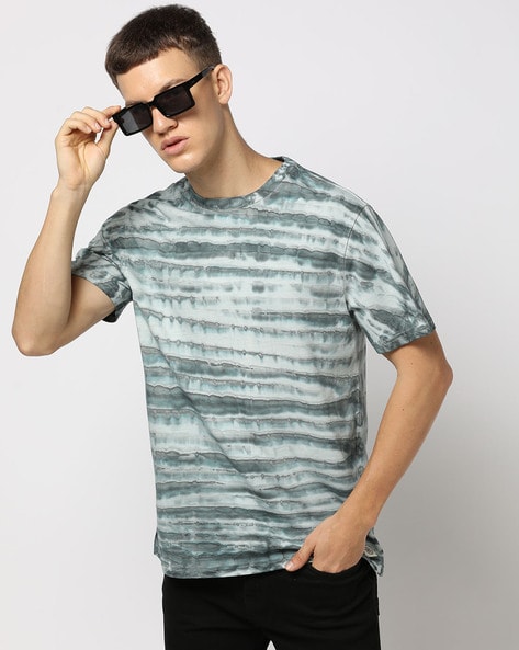 Men Printed Relaxed Fit Crew-Neck T-Shirt