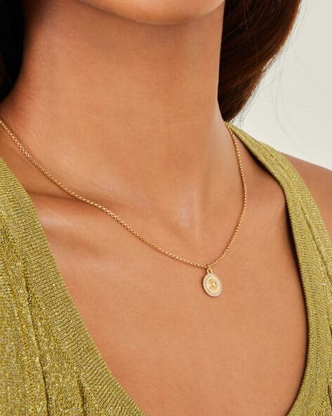 Buy Gold-Toned Necklaces Pendants for Women by Accessorize