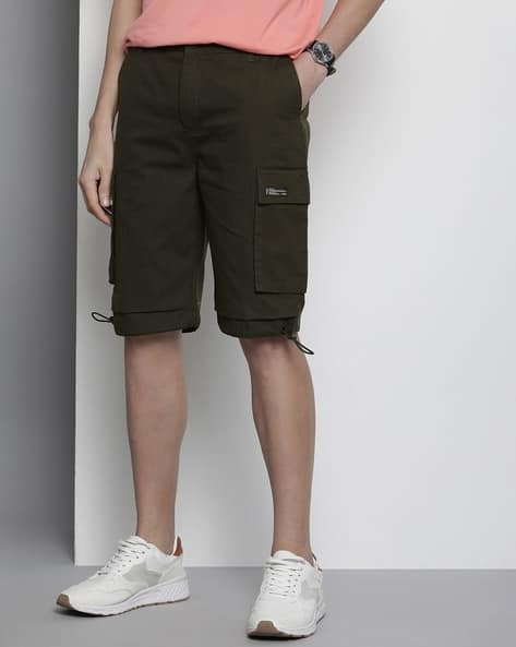 Men Ripstop Relaxed Fit Cargo Parachute Shorts