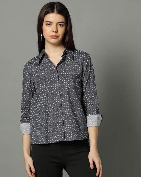 VAN HEUSEN Women Floral Print Regular Fit Shirt