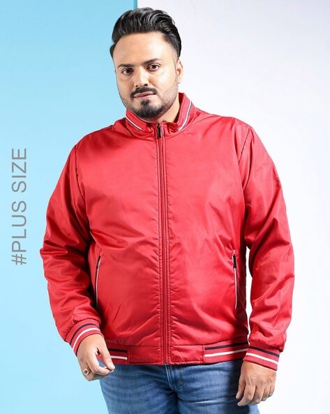 Plus size red jacket best sale