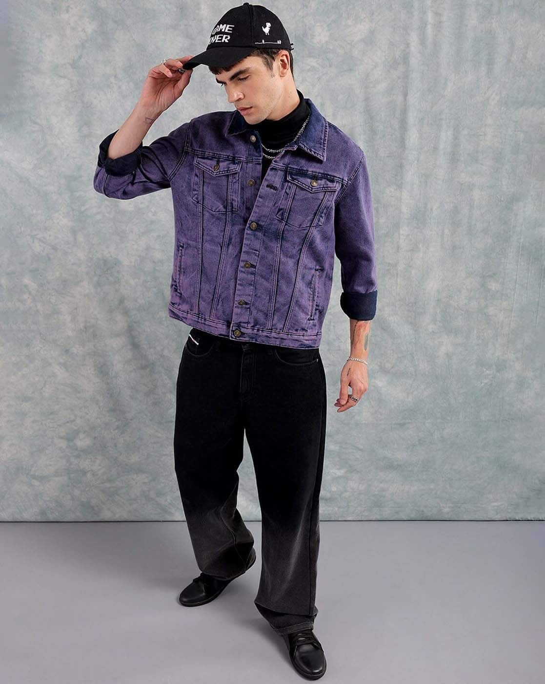 Buy Purple Jackets & Coats for Men by The Indian Garage Co Online