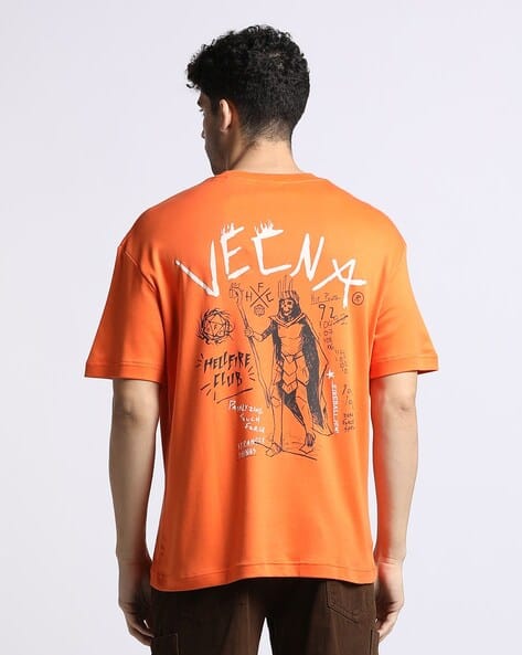 Buy Orange Tshirts for Men by Altheory by AZORTE Online | Ajio.com