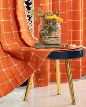 Embroidered Door Curtain with Tassels