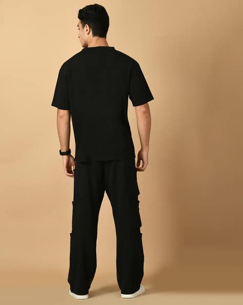 Buy Black Co-ord Sets for Men by OFFMINT Online | Ajio.com