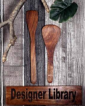 2-Piece Wooden Spatula & Rice Spoon-image-21