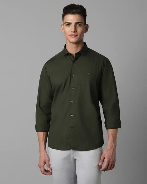 Buy Green Shirts for Men by LOUIS PHILIPPE Online | Ajio.com