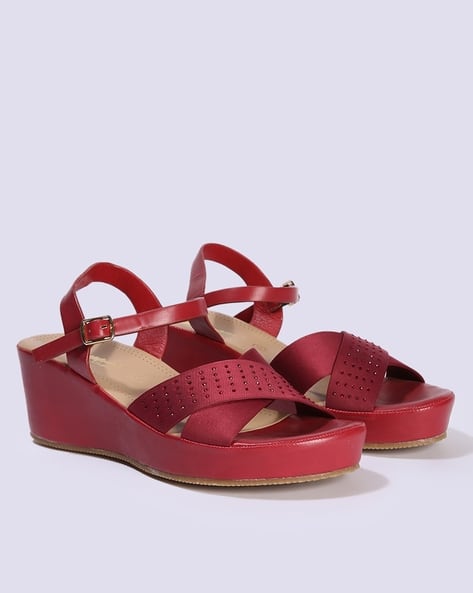HI-ATTITUDE COMFORT Women Embellished Wedges