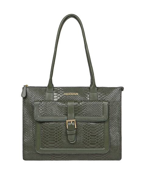 HIDESIGN Reptilian Pattern Laptop Handbag